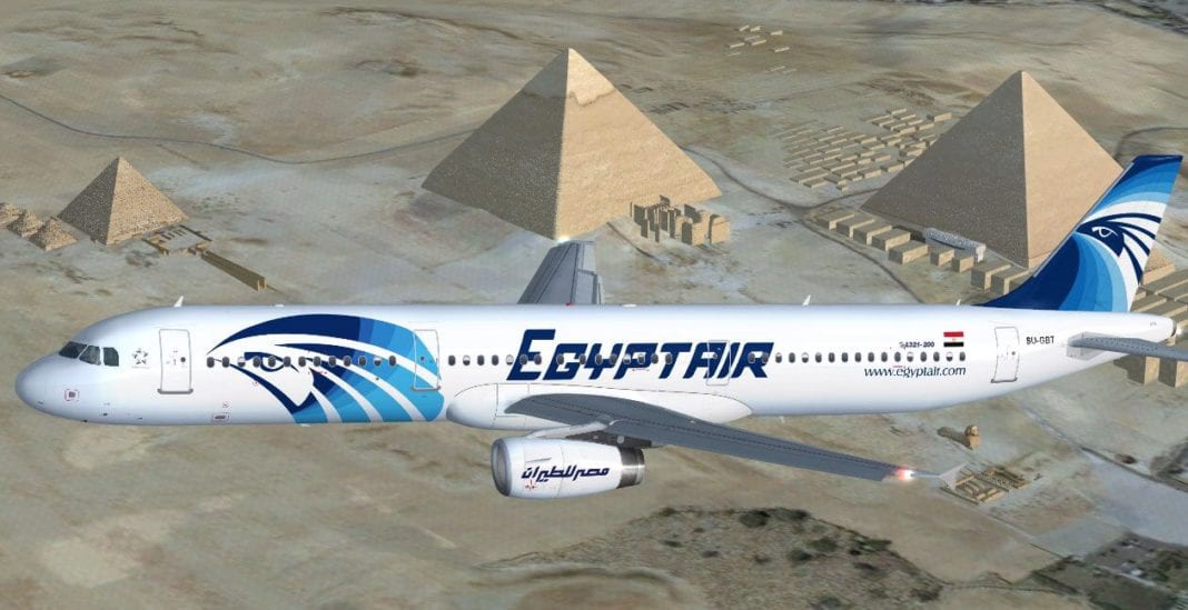 egyptair aeroplano