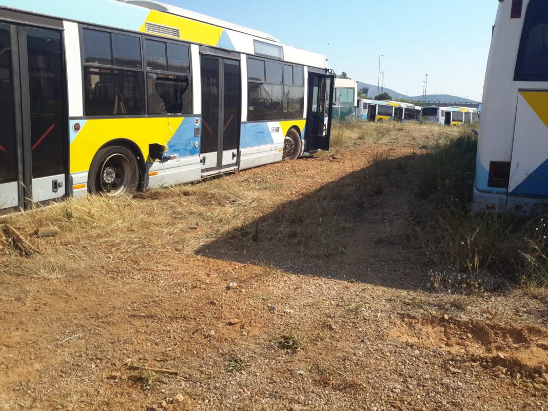 Στο «σφυρί» 110 παροπλισμένα  λεωφορεία της ΟΣΥ