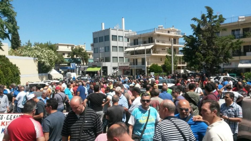 Διαμαρτυρία εργαζομένων στην ΟΣΥ