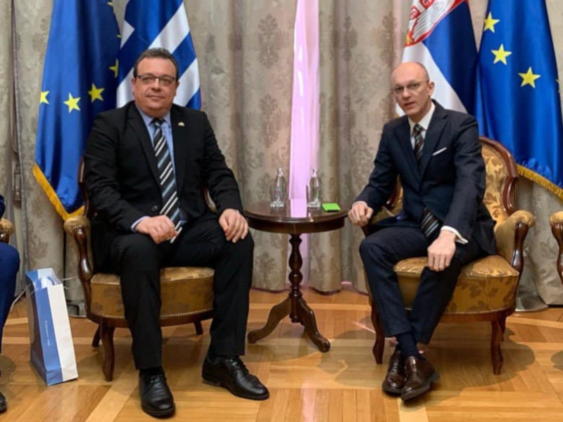 Μνημόνιο συνεργασίας σε θέματα περιβάλλοντος υπέγραψε ο Φάμελλος με τον Σέρβο ομόλογό του