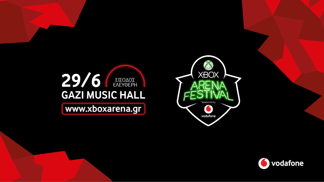 Η Vodafone platinum χορηγός στη μεγαλύτερη γιορτή Gaming στην Ελλάδα, το Xbox Arena Festival