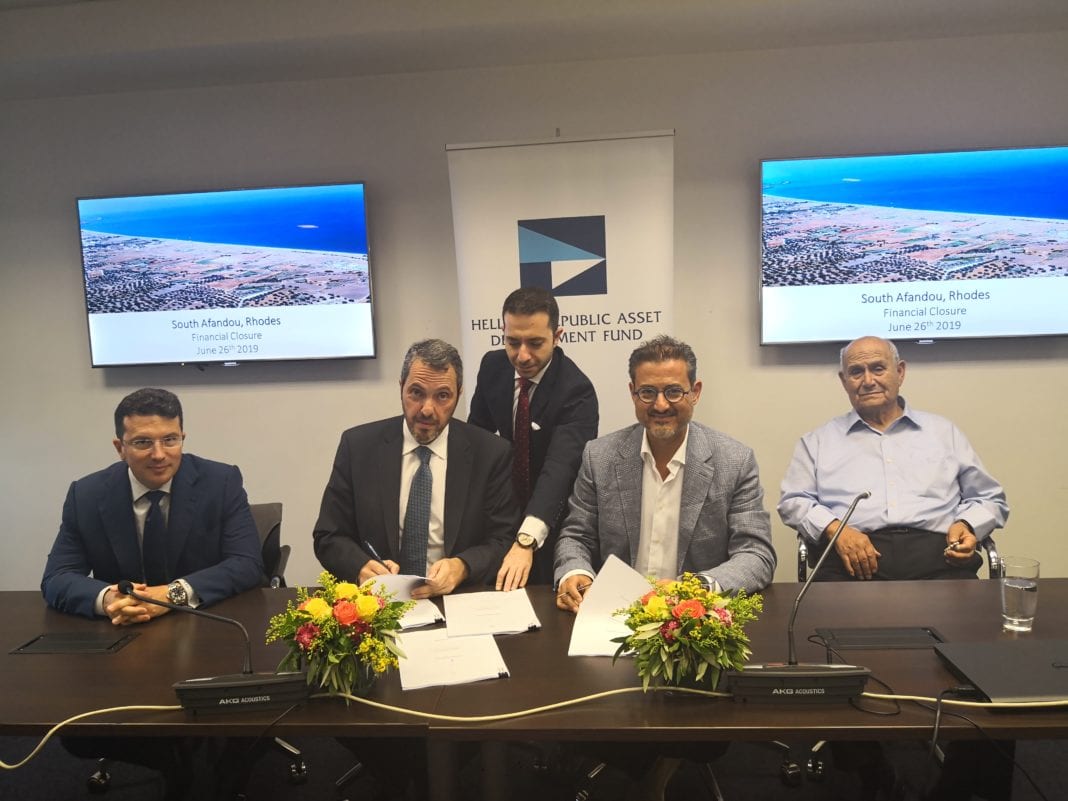 Ολοκληρώθηκε η συμφωνία πώλησης του Νότιου Αφάντου στην Τ.Ν. Aegean Sun Investment Ltd
