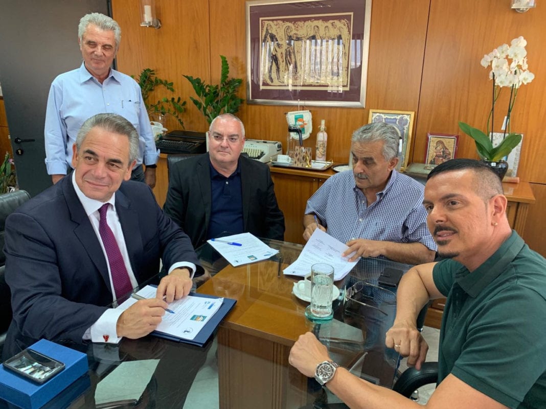 Μνημόνιο συνεργασίας Θ.Ε.Α. ΕΒΕΑ, Δήμου Αγίας Βαρβάρας και  Παν/μίου Δ. Αττικής