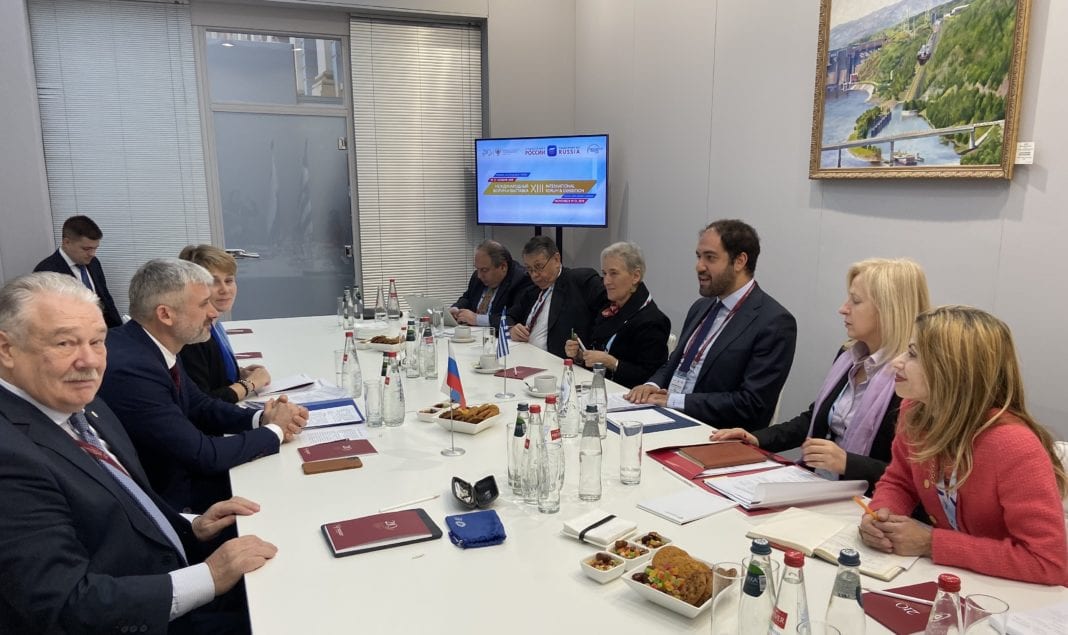 Επίσκεψη του υφυπουργού Υποδομών και Μεταφορών κ. Γ. Κεφαλογιάννη στη Διεθνή Έκθεση «Εβδομάδα Μεταφορών 2019» της Μόσχας