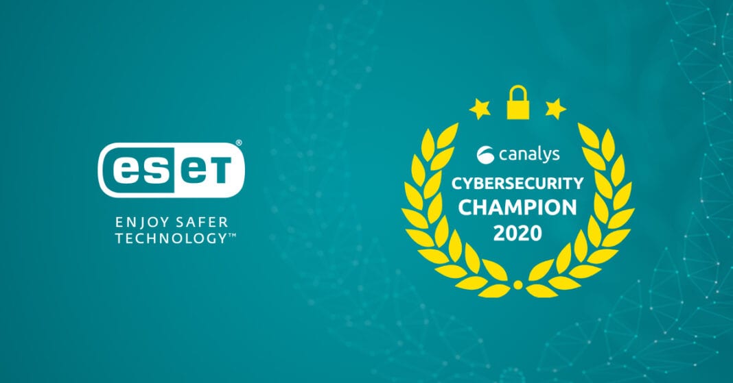 Η ESET διατηρεί τη θέση του «Πρωταθλητή» στο Canalys Cybersecurity Leadership Matrix 2020