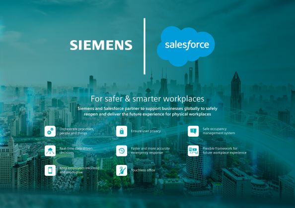 Η Siemens και η Salesforce προσφέρουν την εμπειρία του μέλλοντος για ασφαλείς χώρους εργασίας