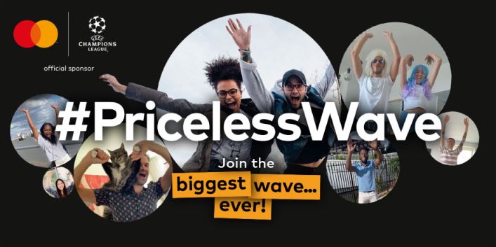 H Mastercard δημιούργησε το μεγαλύτερο ψηφιακό «κύμα» στον κόσμο για τον εορτασμό του UEFA Champions League