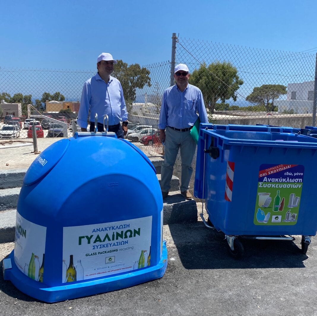 Η Σαντορίνη αναδεικνύεται σε πρότυπο νησί για την ανακύκλωση
