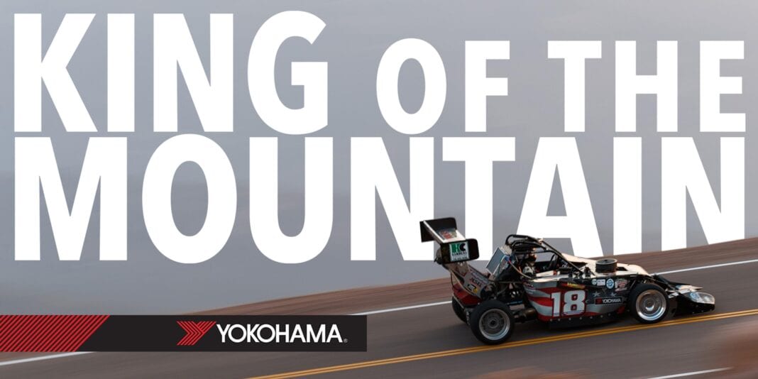 Το αυτοκίνητο που τρέχει με τα ελαστικά ADVAN της YOKOHAMA, κατέκτησε το πρωτάθλημα στο Pikes Peak International Hill Climb