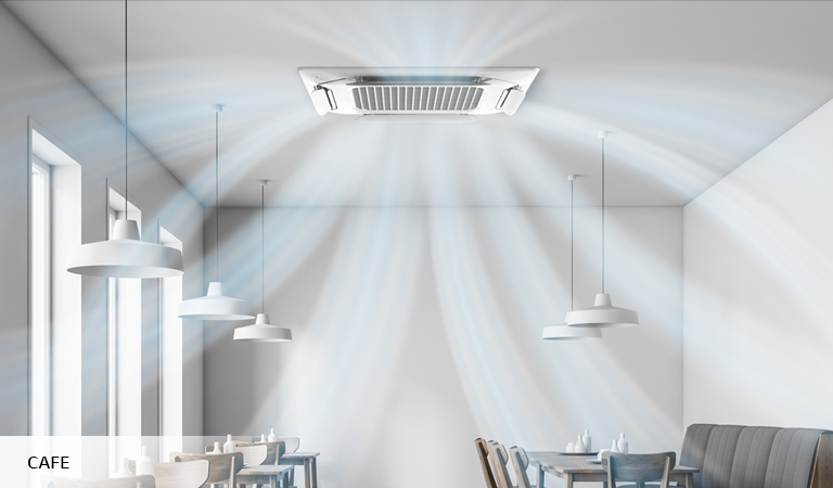 Η LG παρουσιάζει τη νέα Dual Vane 4 Way κασσέτα ψευδοροφής