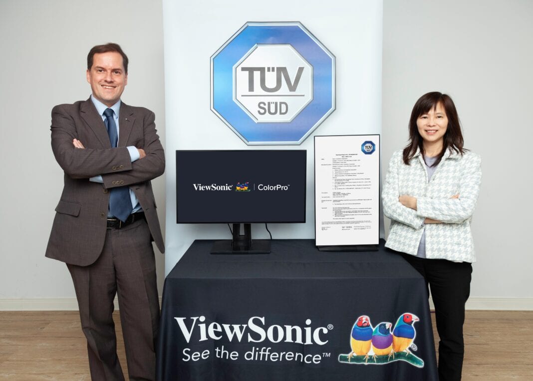 Η ViewSonic σε συνεργασία με την TÜV SÜD δημιουργεί  δοκιμαστική λειτουργία αχρωματοψίας σε οθόνες