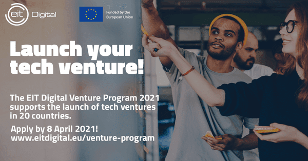 EIT Digital Venture Program με χρηματοδότηση έως €25.000 για κάθε startup