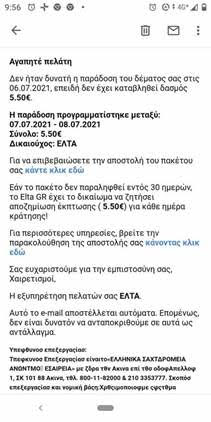 Τα ΕΛΤΑ προειδοποιούν:  Προσοχή σε κακόβουλα μηνύματα που ζητούν στοιχεία τραπεζικών λογαριασμών και πιστωτικών καρτών