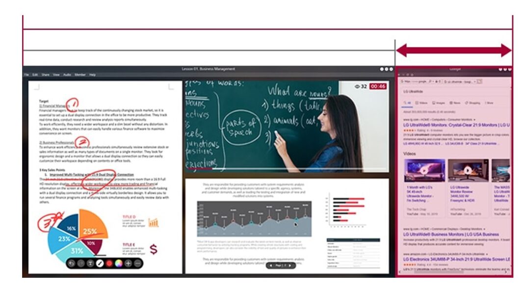 LG monitors – Μέγιστη παραγωγικότητα και εξαιρετική απόδοση εικόνας