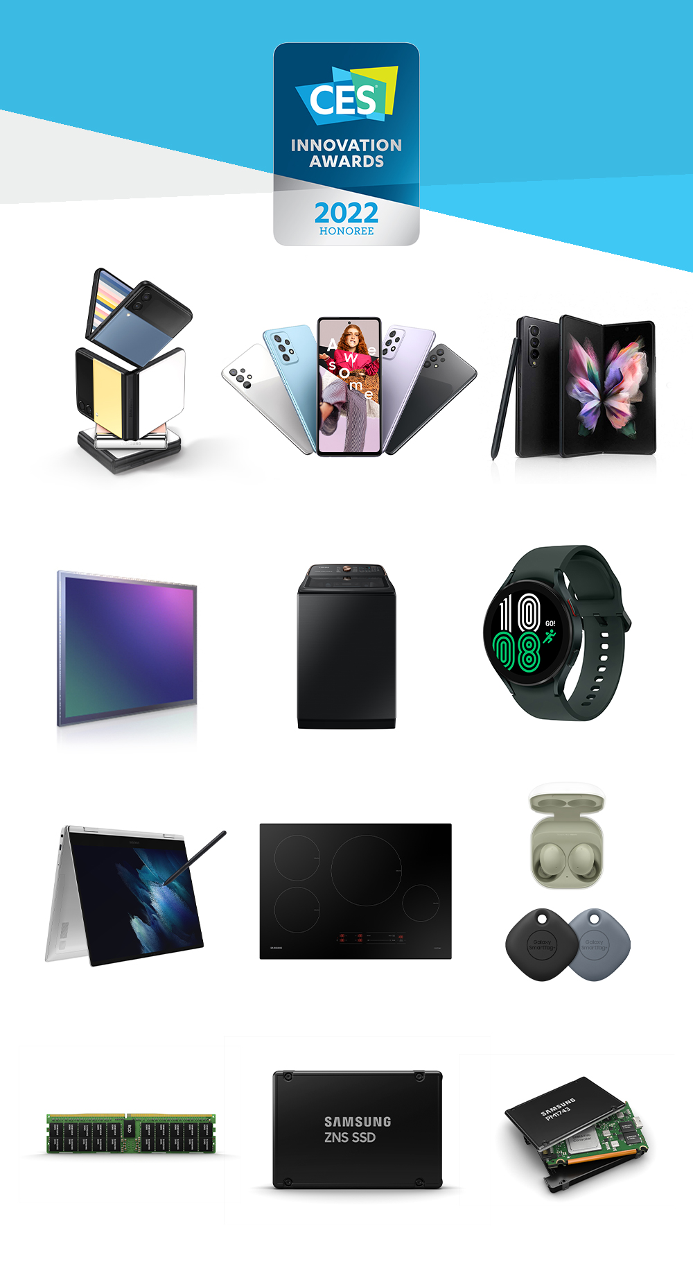 Η Samsung απέσπασε 43 Innovation Awards στη CES 2022 για τον σχεδιασμό και την κατασκευή των προϊόντων της