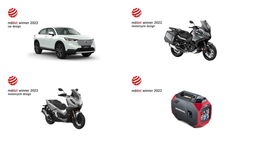 HONDA: Τέσσερα βραβεία σχεδίασης στον θεσμό Red Dot Design Awards