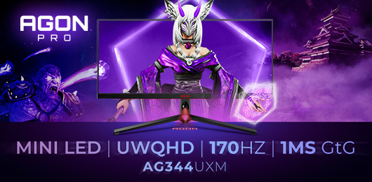 AGON by AOC: Νέα MiniLED ultrawide gaming οθόνη AGON PRO AG344UXM με 170 Hz