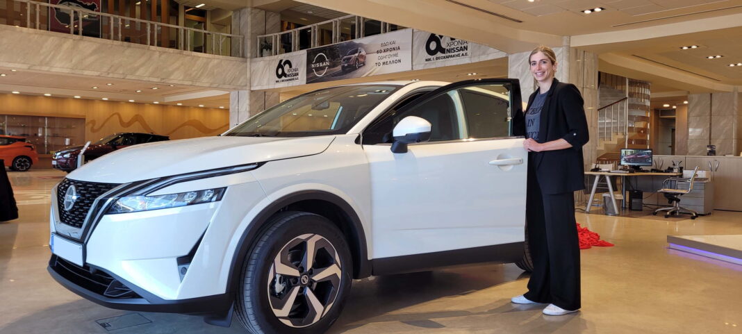 Στην πρωταθλήτρια κολύμβησης  Άννα Ντουντουνάκη χορηγήθηκε το νέο Nissan Qashqai