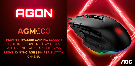 AGON by AOC : Tο AGM600 είναι ένα gaming ποντίκι υψηλής απόδοσης