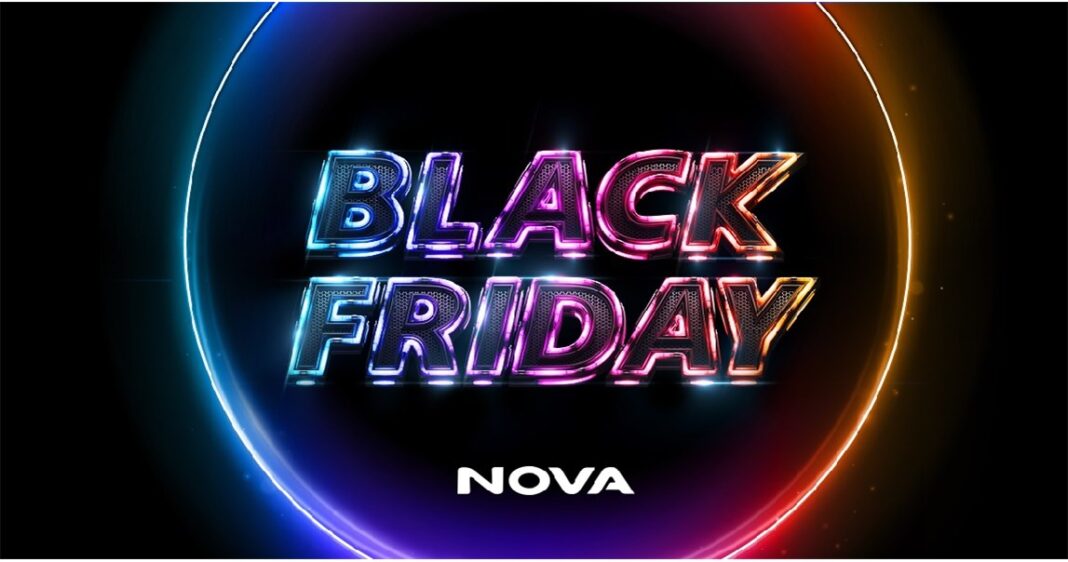 Δυνατές Black Friday προσφορές σε όλα τα καταστήματα Nova και στο nova.gr
