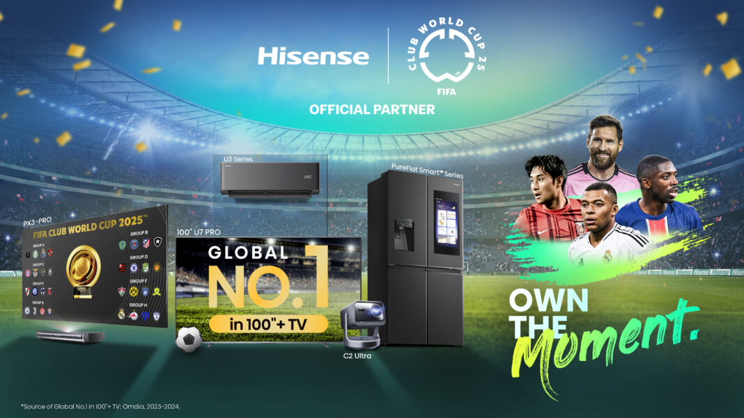 Η Hisense γιορτάζει την έναρξη του FIFA Club World Cup™ 2025 ως Επίσημος Συνεργάτης