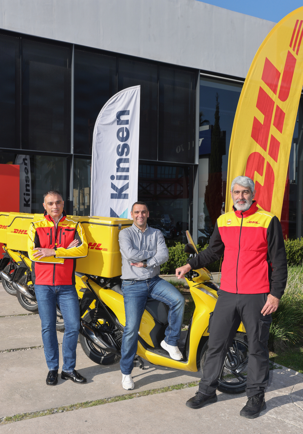 Η Kinsen μέσω της Saracakis Leasing υλοποιεί συμφωνία με τη DHL για leasing 13 Honda SH150