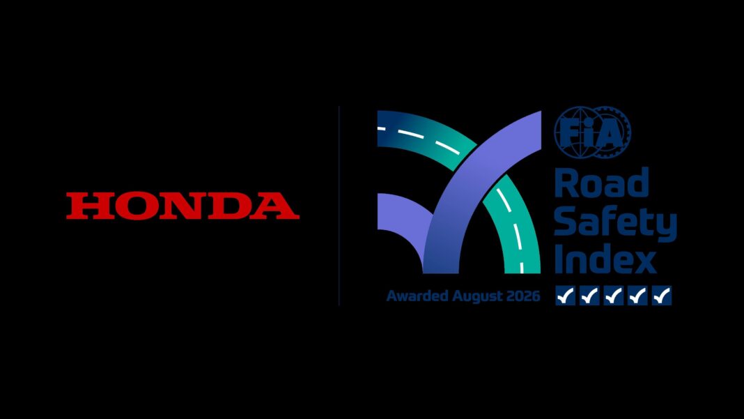 Η Honda πρώτη εταιρεία παγκοσμίως που λαμβάνει τη νέα υψηλότερη διάκριση 5 αστέρων στον Δείκτη Οδικής Ασφάλειας FIA Road Safety Index